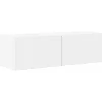 vidaXL TV Wandkast 98 x 31 x 29,5 cm Wit Bewerkt hout