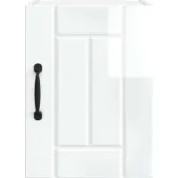 vidaXL Wandkast LUCCA 2 st Hoogglans Wit Bewerkt hout