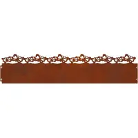 vidaXL Gazonranden 20 st 103 x 0,05 x 22 cm weervast staal Roestig