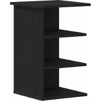 vidaXL Bijzetkast Zwart Eiken 35 x 35 x 55 cm Bewerkt hout