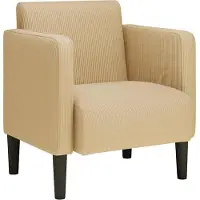 vidaXL Fauteuil met armleuningen 54 cm corduroy stof grijsgroen