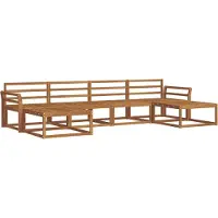 vidaXL Buiten bank set 6 st Naturel Massief Acacia Hout