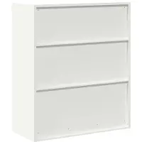 vidaXL Opbergkast Wit 90 x 40 x 105 cm Staal