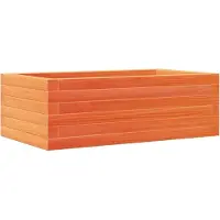 vidaXL Plantenbak 70x40x23 cm massief grenenhout wasbruin