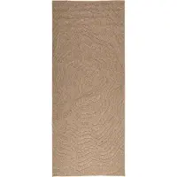 vidaXL - Vloerkleden - Moiré - Rechthoekig - AGIRA - Naturel - 200 - x - 80 - cm