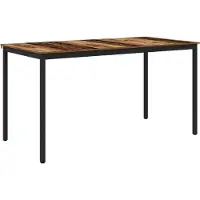 vidaXL Staande Bartafel Bewerkt hout Rechthoekig