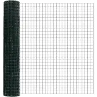 vidaXL Vloergeplaatst Europees hek, 10 x 1,5 meter, stalen constructie met PVC-coating