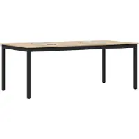 vidaXL Eettafels 200 x 100 x 75 cm Bewerkt hout Rechthoekig