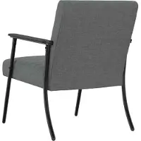 vidaXL Fauteuil Donkergrijs 59 x 75 x 78 cm Stof