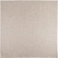vidaXL Vloerkleden Vierkant FARO Crème 120 x 120 cm Polyester