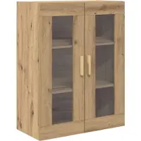 vidaXL Hoge kast Artisan-eikenhout, 69,5 x 34 x 180 cm
