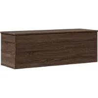 vidaXL Opbergbox 102x35x35 cm bewerkt hout bruin eikenkleur