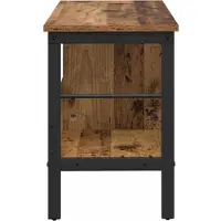 vidaXL Boekenplank 2-laags 82 x 32 x 144.5 cm Bewerkt hout Oud Hout