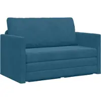 vidaXL Slaapbank Blauw 124 x 71 x 78 cm Fluweel