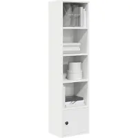 vidaXL Boekenkast 31x24x127 cm bewerkt hout wit