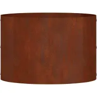 vidaXL Plantenring Roestig 30 x 30 x 20 cm weervast staal