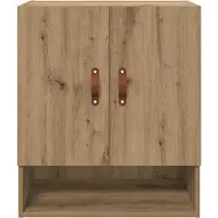vidaXL Wandkast 60 x 31 x 70 cm Bewerkt hout artisanaal eikenkleurig