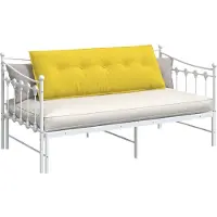 vidaXL Rugkussen Licht Geel 200 x 19 x 50 cm Stof