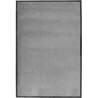 vidaXL Deurmat 60x90 cm grijs