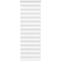 vidaXL Zebra rolgordijn 80x200 cm stofbreedte 75,9 cm polyester wit