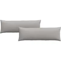 vidaXL Zitkussens 2 st Stof Wolkgrijs 120 x 40 cm