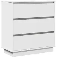 vidaXL Nachtkastje Wit 71 x 34,5 x 75 cm Bewerkt hout