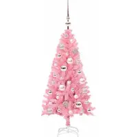 vidaXL Kerstboom Roze 120 cm PVC