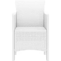 vidaXL Tuinstoel, 2 stuks, wit, polypropyleen