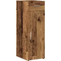 vidaXL Dressoir met lade Oudhout 30 x 42,5 x 93 cm