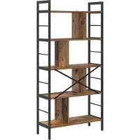 vidaXL Boekenplank 9-laags 75 x 30 x 156 cm Bewerkt hout Oud Hout