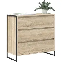 vidaXL Dressoir Sonoma 79 x 36 x 75.5 cm Bewerkt hout