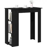 vidaXL Barkruk, 102 x 50 x 103,5 cm, houtvezel, zwart, eikenlook