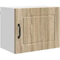 vidaXL Wandkast PORTO Sonoma Eik 50 x 31 x 40 cm Bewerkt hout