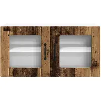 vidaXL Wandkast PORTO, gerecycled hout, 80 x 31 x 40 cm, houtvezel