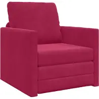 vidaXL Slaapbank Wijnrood 74 x 77 x 81 cm Fluweel