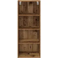 vidaXL Hangkast Oudhout 40 x 29,5 x 100 cm Bewerkt hout
