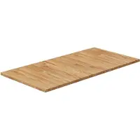 vidaXL Wastafelblad 80x40x1,5cm behandeld massief hout lichtbruin