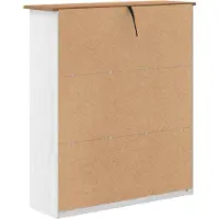 vidaXL Hutch ASKIM 91 x 30 x 104 cm Massief grenenhout