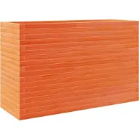 vidaXL Plantenbak 110x40x68,5 cm massief grenenhout wasbruin