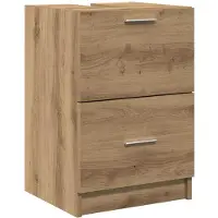vidaXL Badkamerkast Artisan Eiken 40 x 37 x 59 cm Bewerkt hout