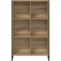 vidaXL Boekenkast 99,5 x 30 x 108,5 cm Bewerkt hout Ambachtelijk Eiken