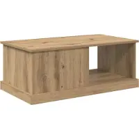 vidaXL Salontafel Artisan Eiken 90 x 50 x 35 cm Bewerkt hout