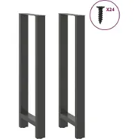 vidaXL Bartafelpoten 2 st 50x(110-111) cm staal antraciet