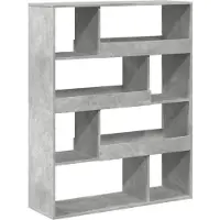 vidaXL Boekenkast 100x33x125,5 cm bewerkt hout betongrijs