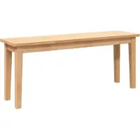 vidaXL Bank 110 cm massief hout rubber