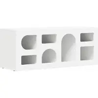 vidaXL TV-kast ELST 100 x 35 x 40 cm Wit Bewerkt hout