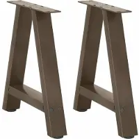 vidaXL Salontafelpoten 2 st A-vormig 38x(42-43) cm staal