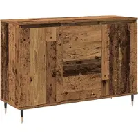 vidaXL Dressoir Oudhout 101,5 x 35 x 70 cm Bewerkt hout