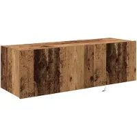 vidaXL TV-wandmeubel, 2 stuks, gerecycled hout, houtvezel