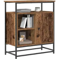 vidaXL Dressoir Oudhout 69 x 35 x 80 cm Bewerkt hout